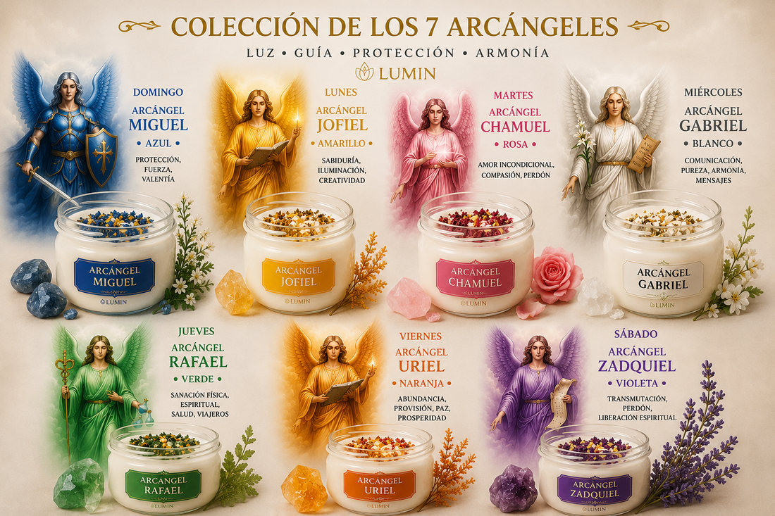 Velas Aromáticas Colección de los 7 Arcángeles