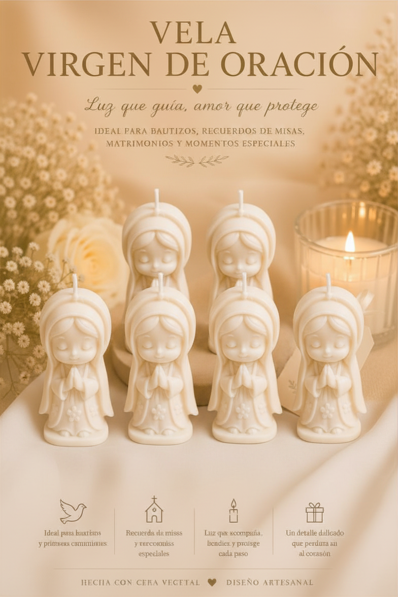 Velas Para  Recuerditos De Bautizos