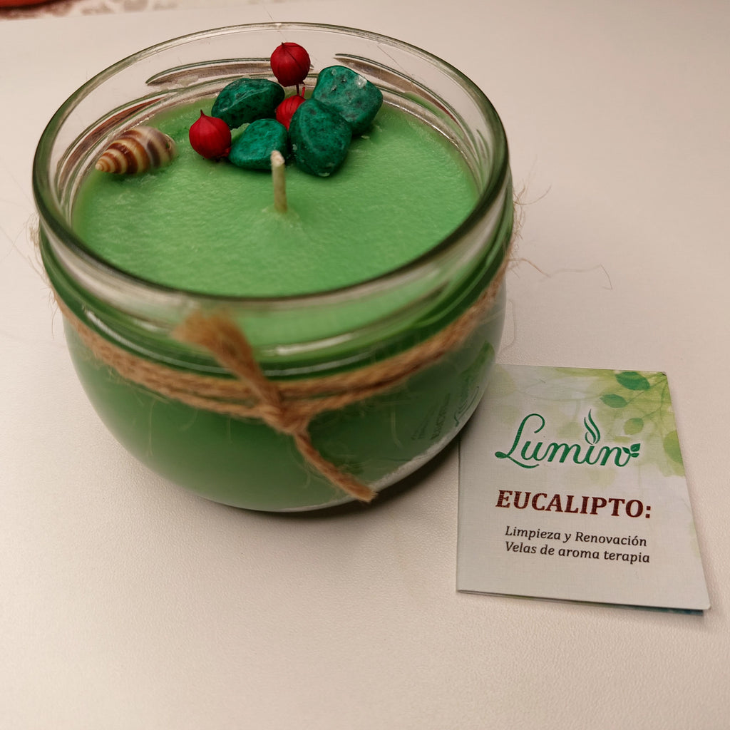 Vela Aromática De  Eucalipto