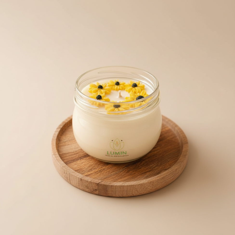 Vela Aromática De Girasol