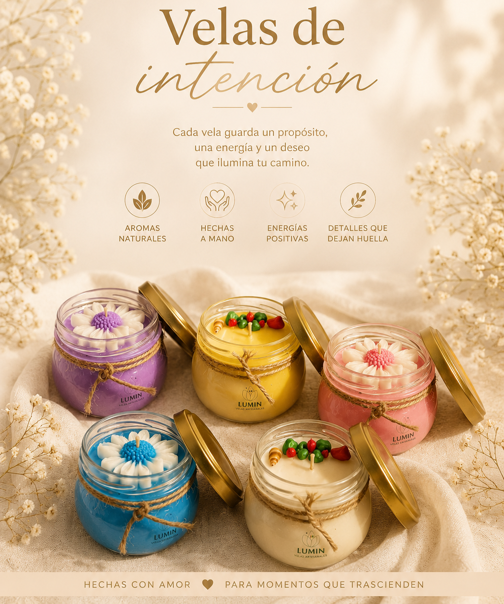 Vela Aromática de Intención