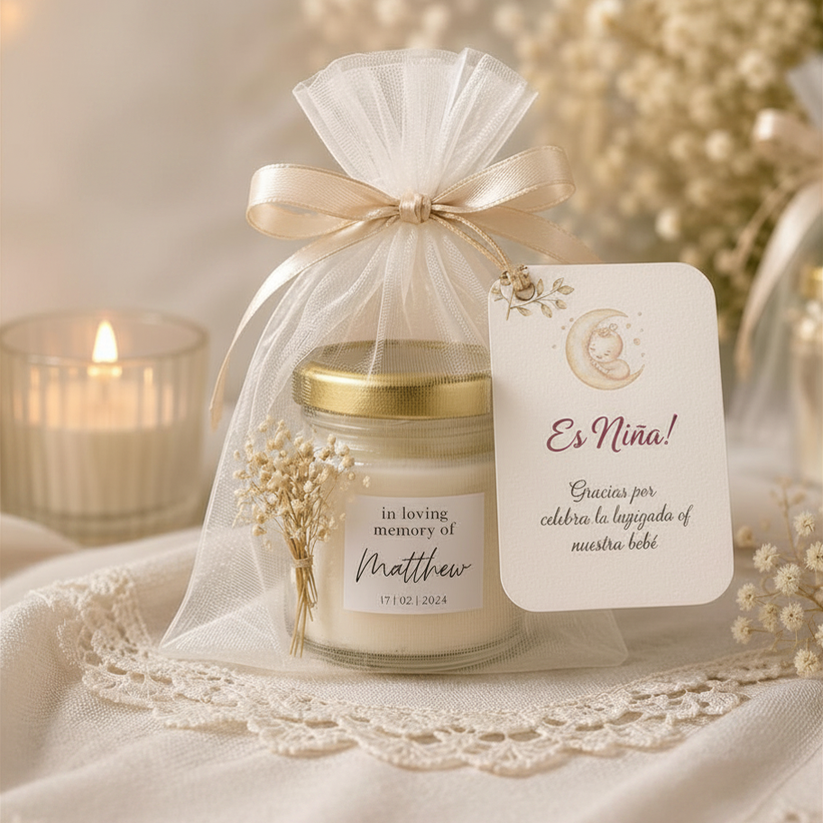 Velas Para  Recuerditos De Baby Shower