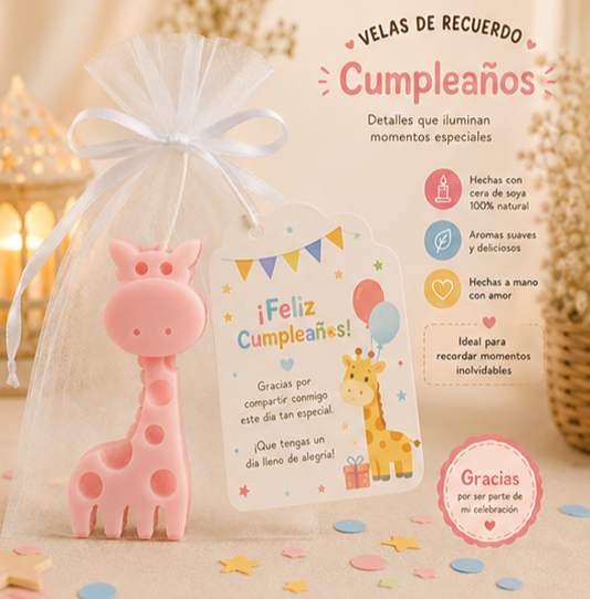 Velas Para  Recuerditos De Cumpleaños