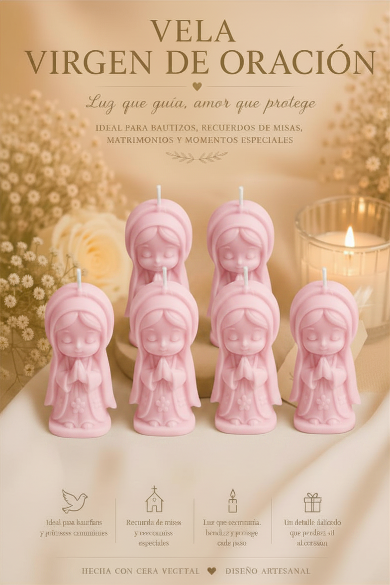 Velas Para  Recuerditos De Bautizos