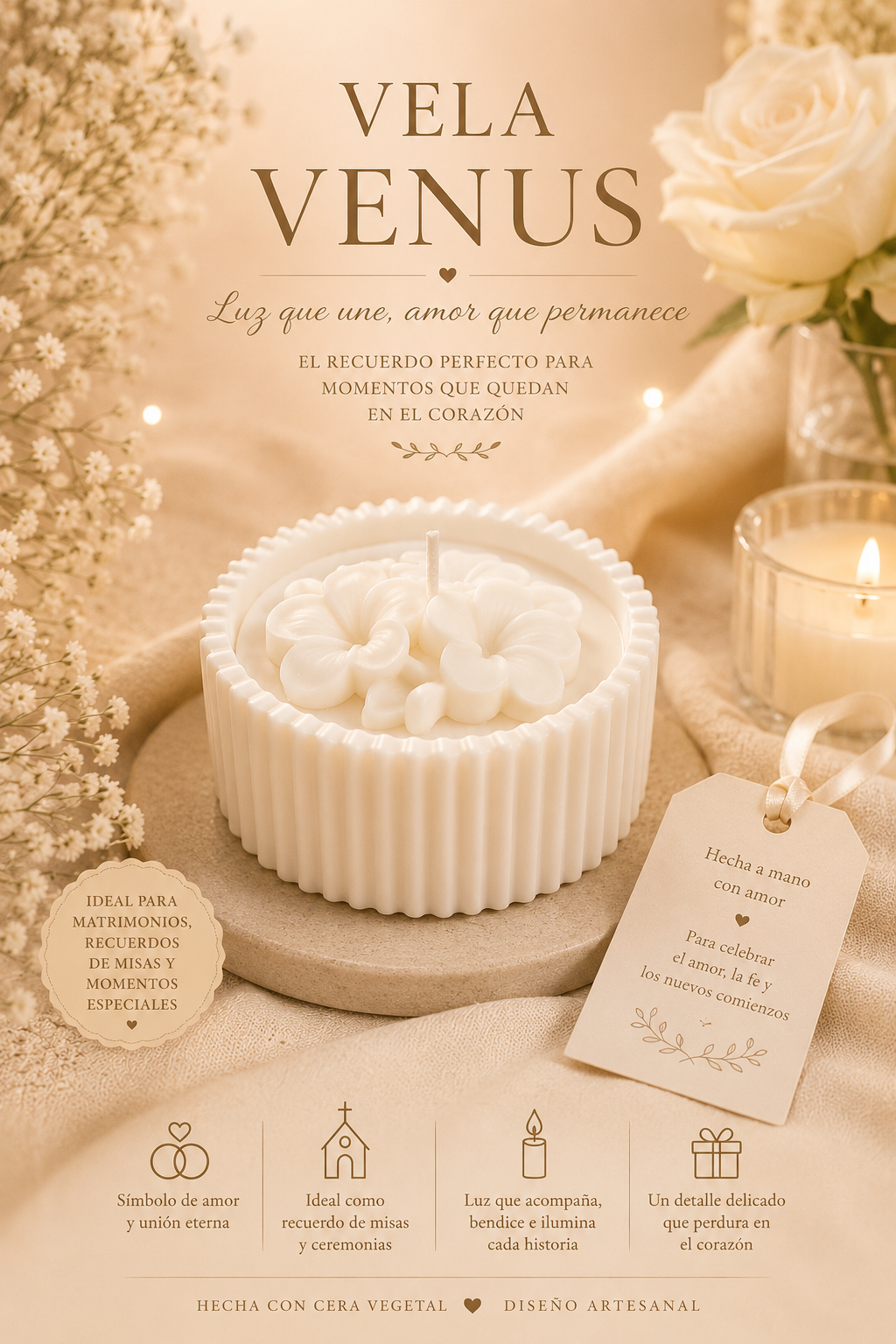 Velas Para  Recuerditos De Bodas