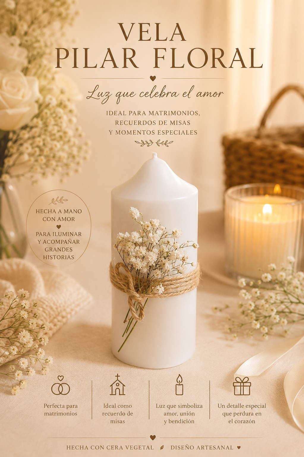 Velas Para  Recuerditos De Bodas