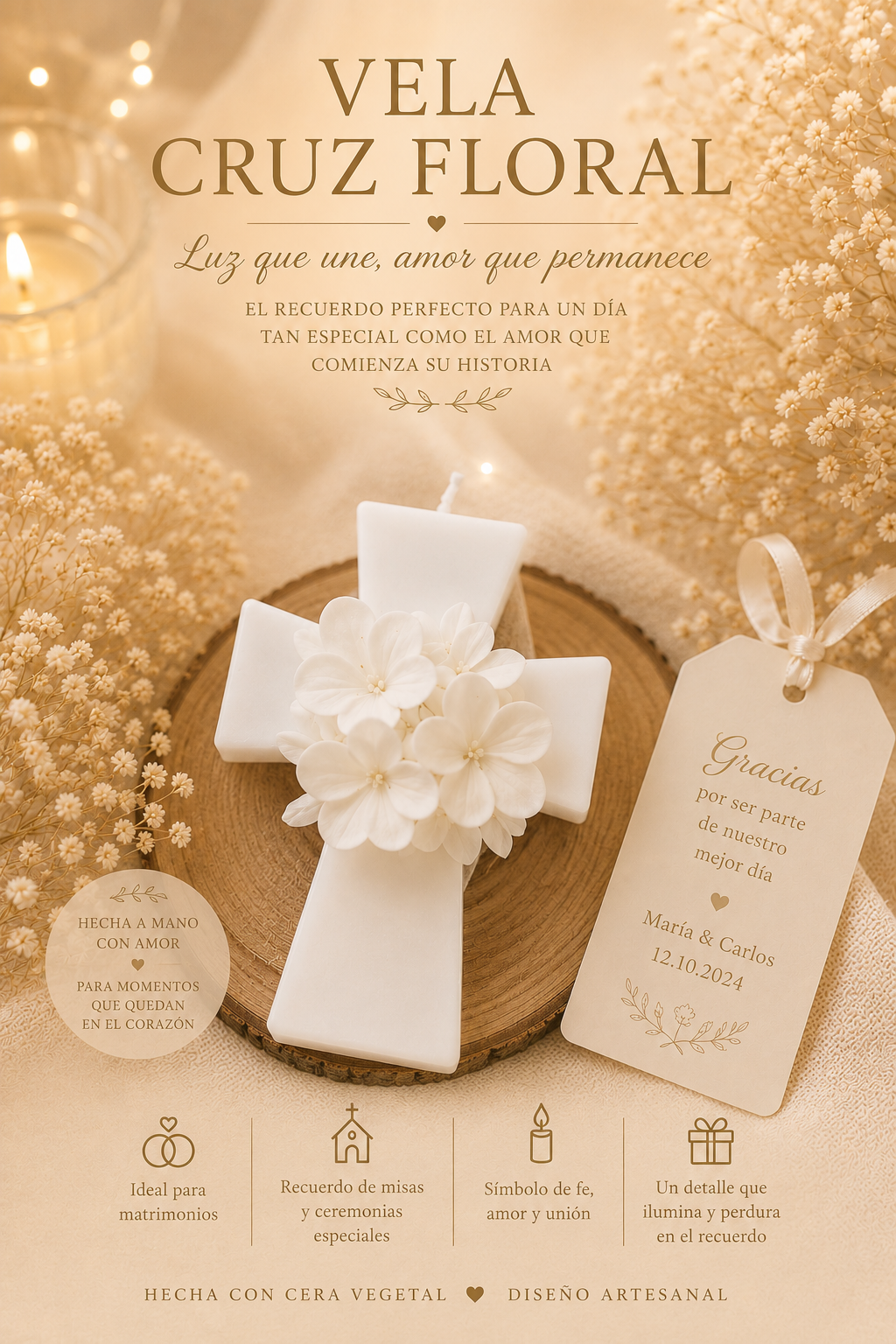 Velas Para  Recuerditos De Bodas