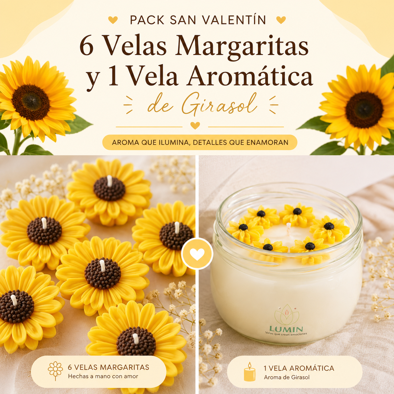 Pack - Velas Aromáticas  Margaritas