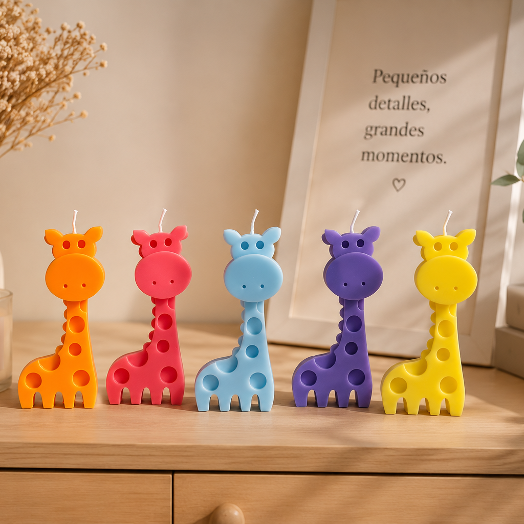 Velitas  Aromática Pack de 12 Velas Jirafa