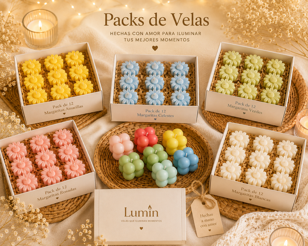 Pack de Velas Decorativas Lumin