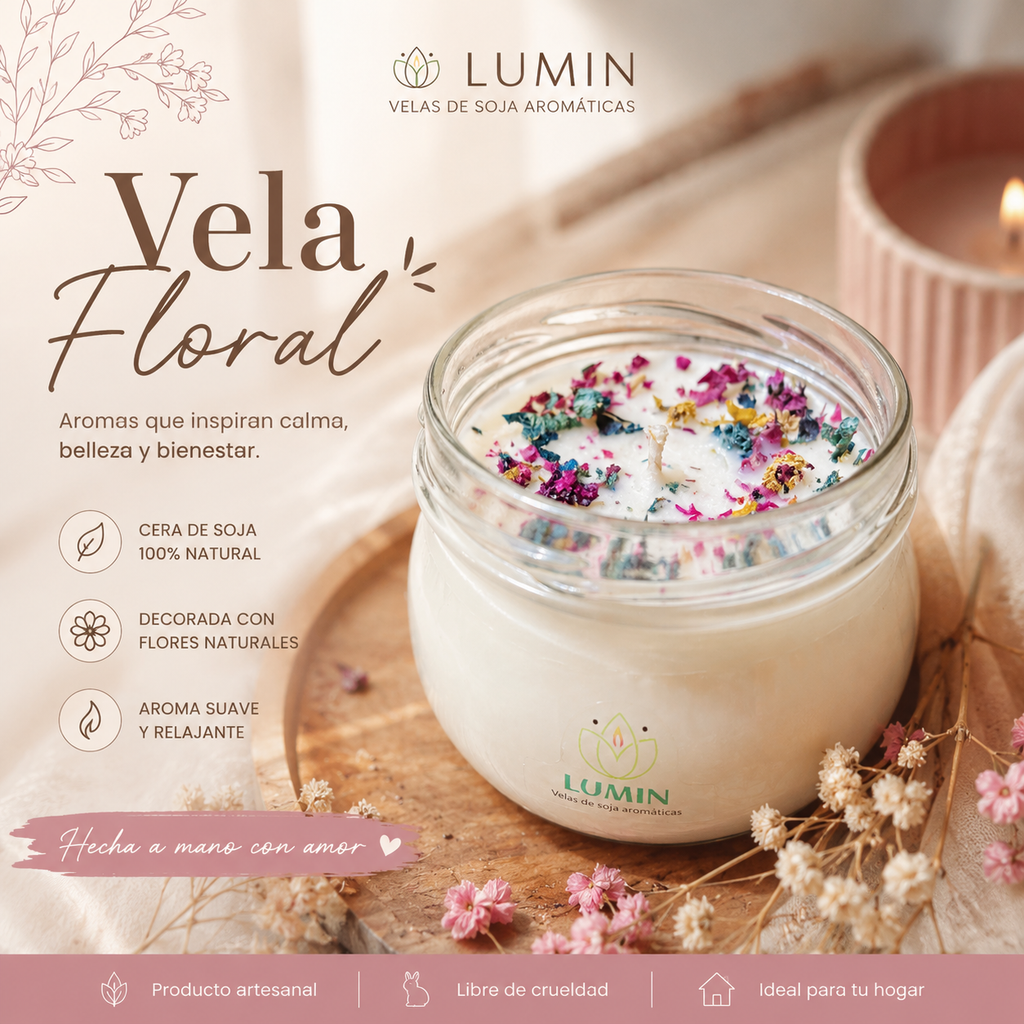 Vela Aromática Floral