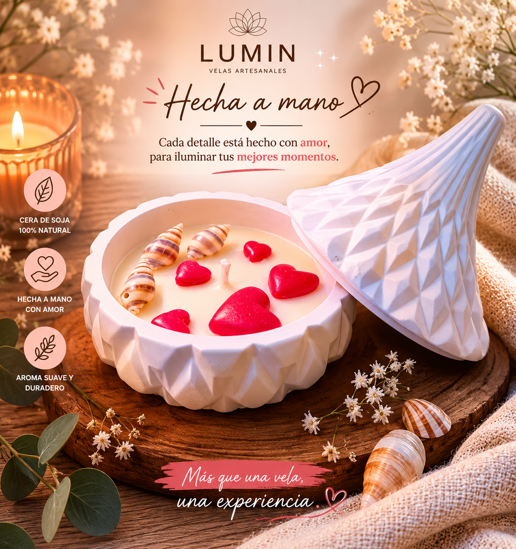 Vela Cerámica Aromática  Lirios