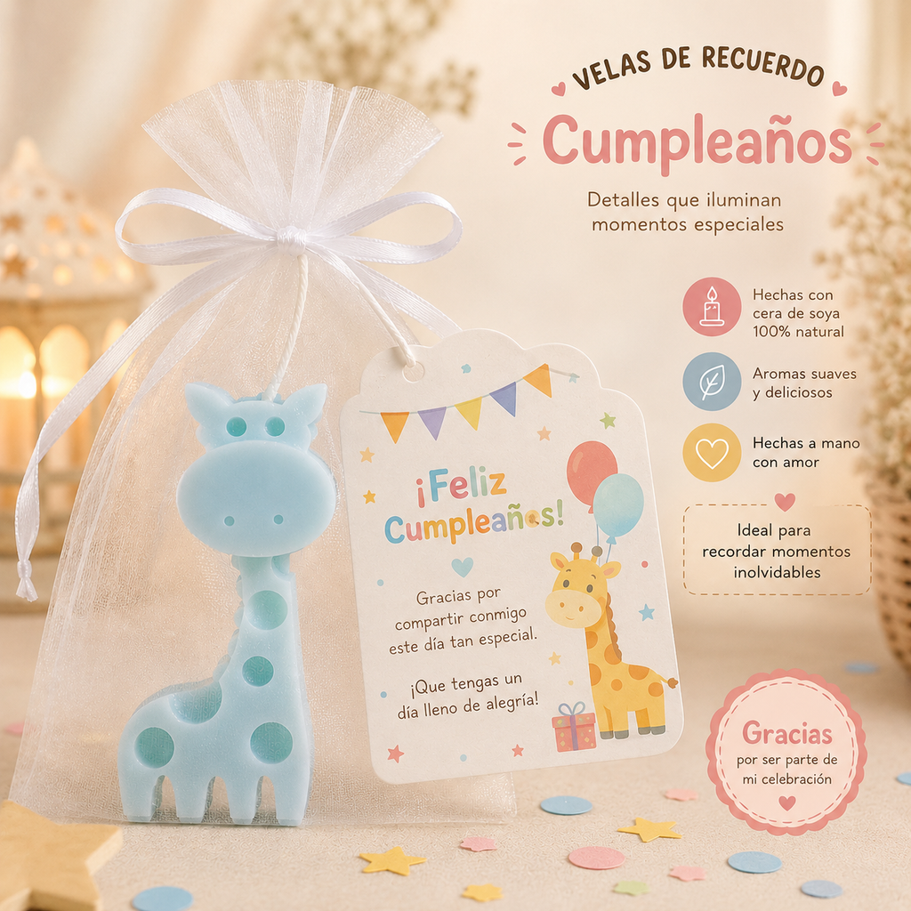Velas Para  Recuerditos De Cumpleaños