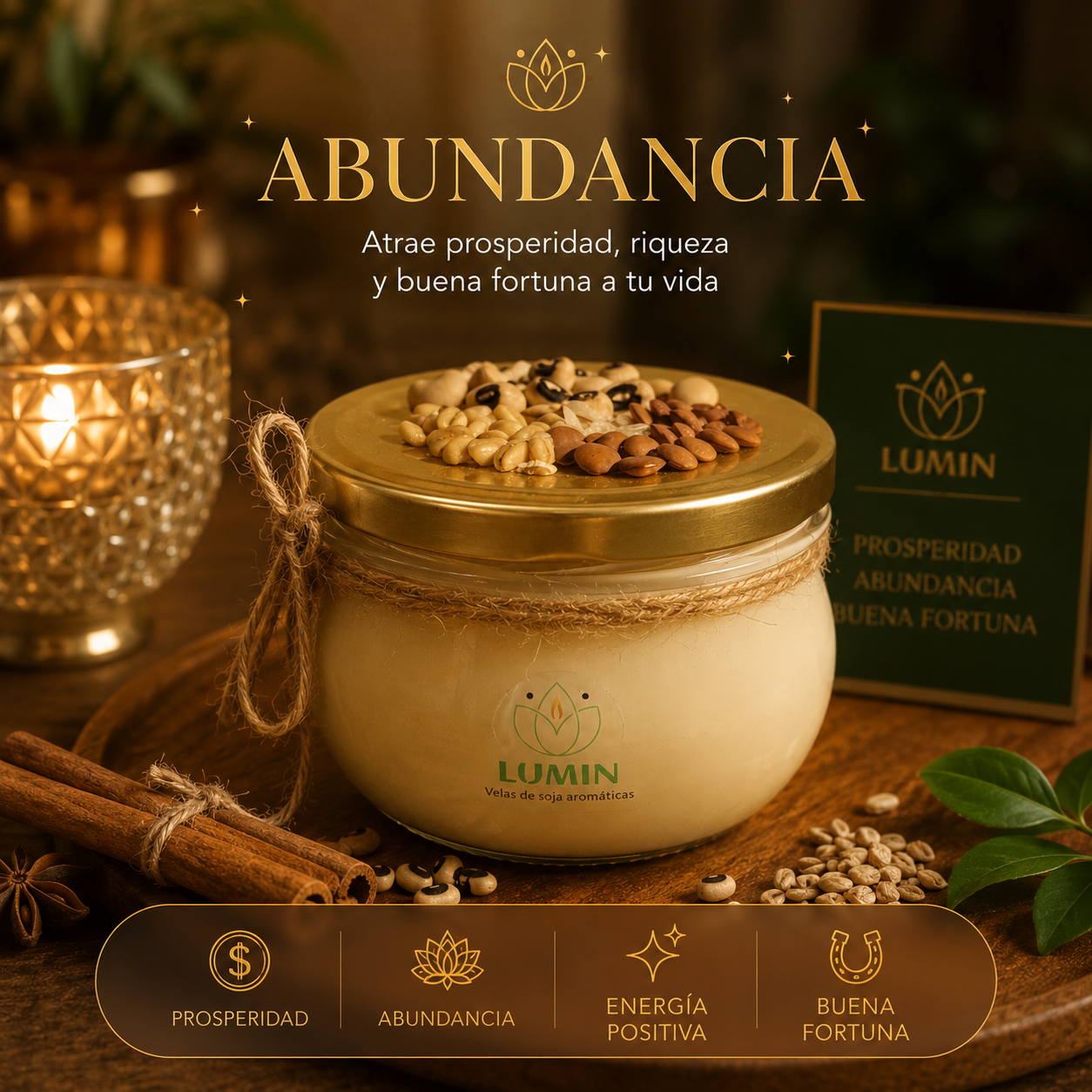 Vela Aromática De  Abundancia