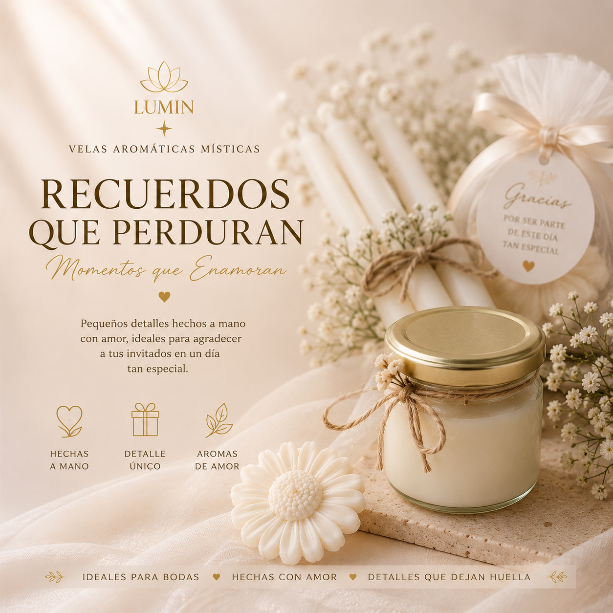 Velas Para  Recuerditos De Bodas