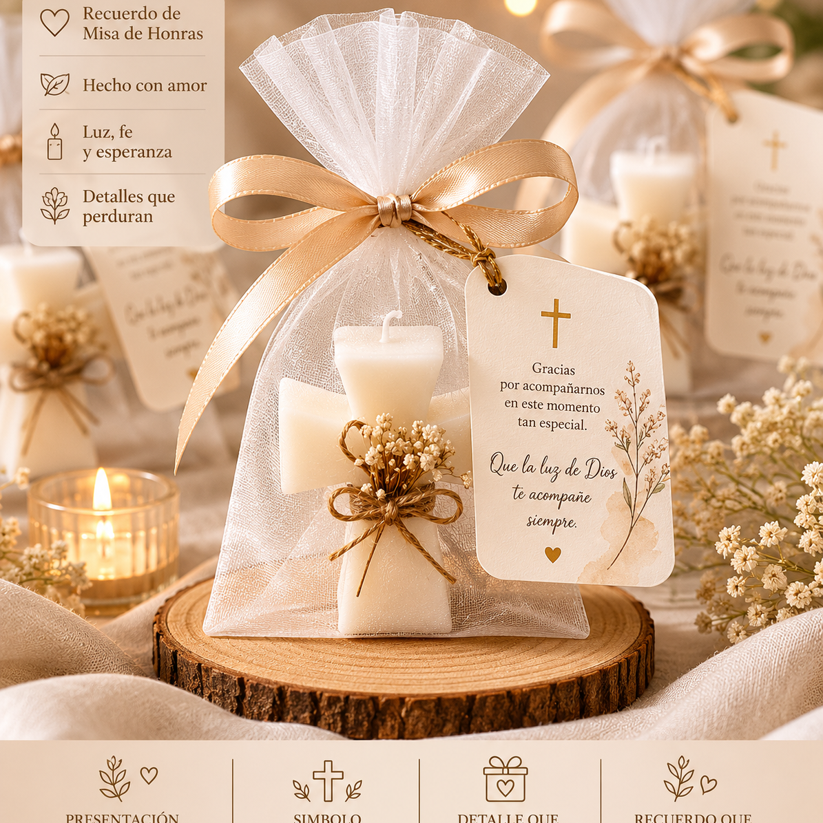 Velas Para  Recuerditos De Misas