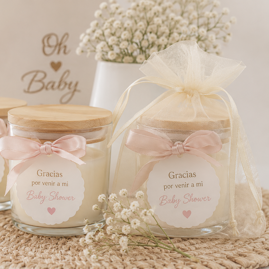 Velas Para  Recuerditos De Baby Shower