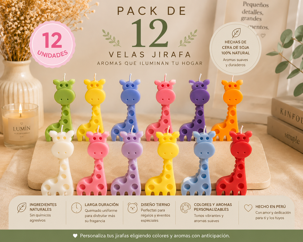 Pack de Velas Decorativas Lumin