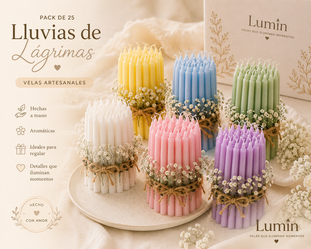 Velitas Aromática Pack 25 Lagrimas De Alegría