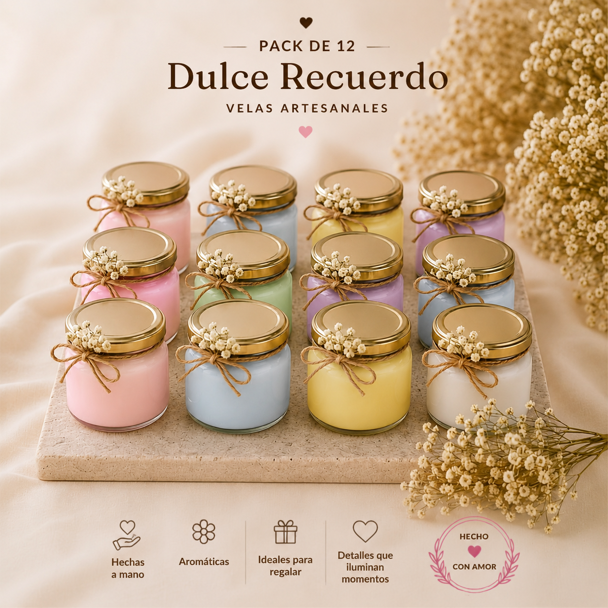 Pack de Velas Decorativas Lumin
