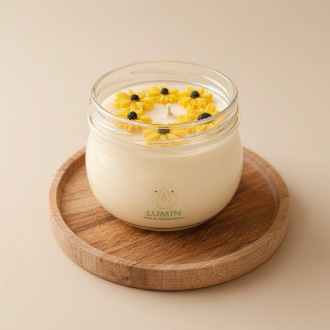 Vela Aromática De Girasol