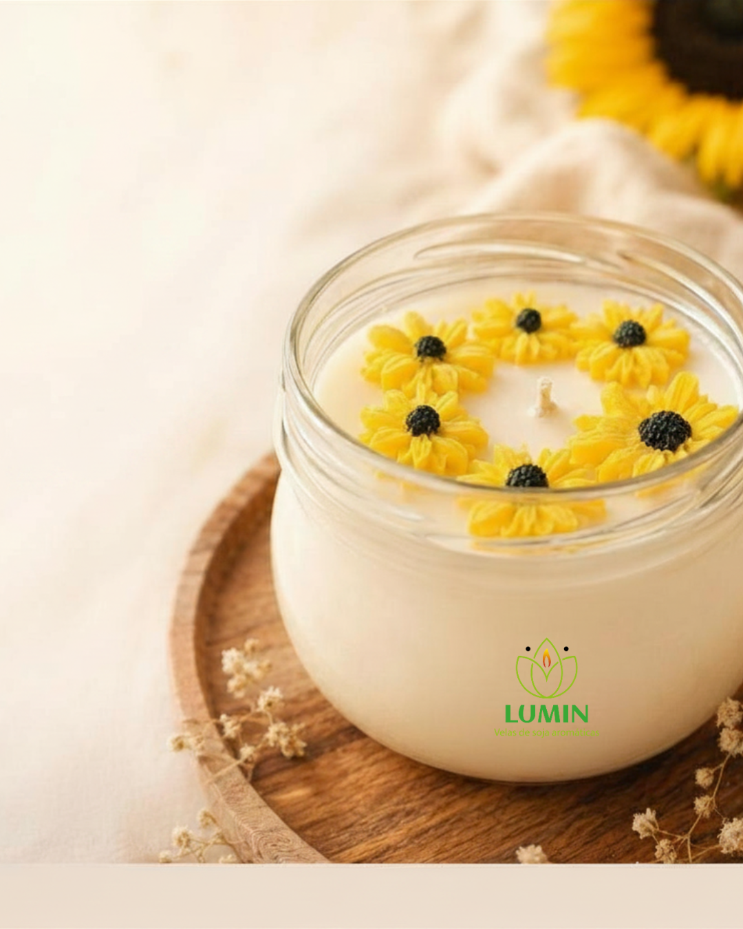 Vela Aromática De Girasol