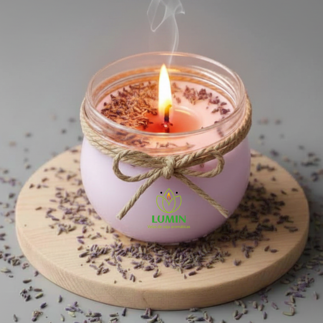 Vela Aromática De Lavanda