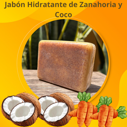 Jabón Hidratante de Zanahoria y Coco
