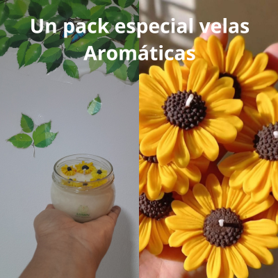 Pack San Valentín - 6 Velas Aromáticas de Soya