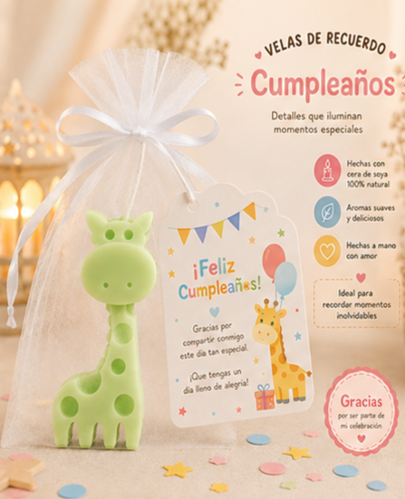 Velas Para  Recuerditos De Cumpleaños