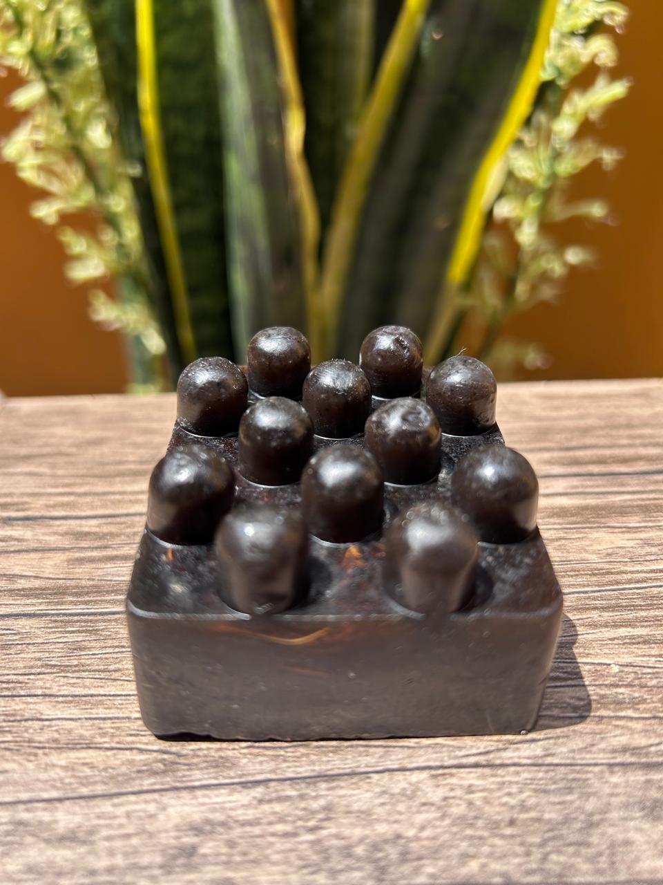 Jabón Exfoliante de Café y Cacao con Aceite de Mandarina