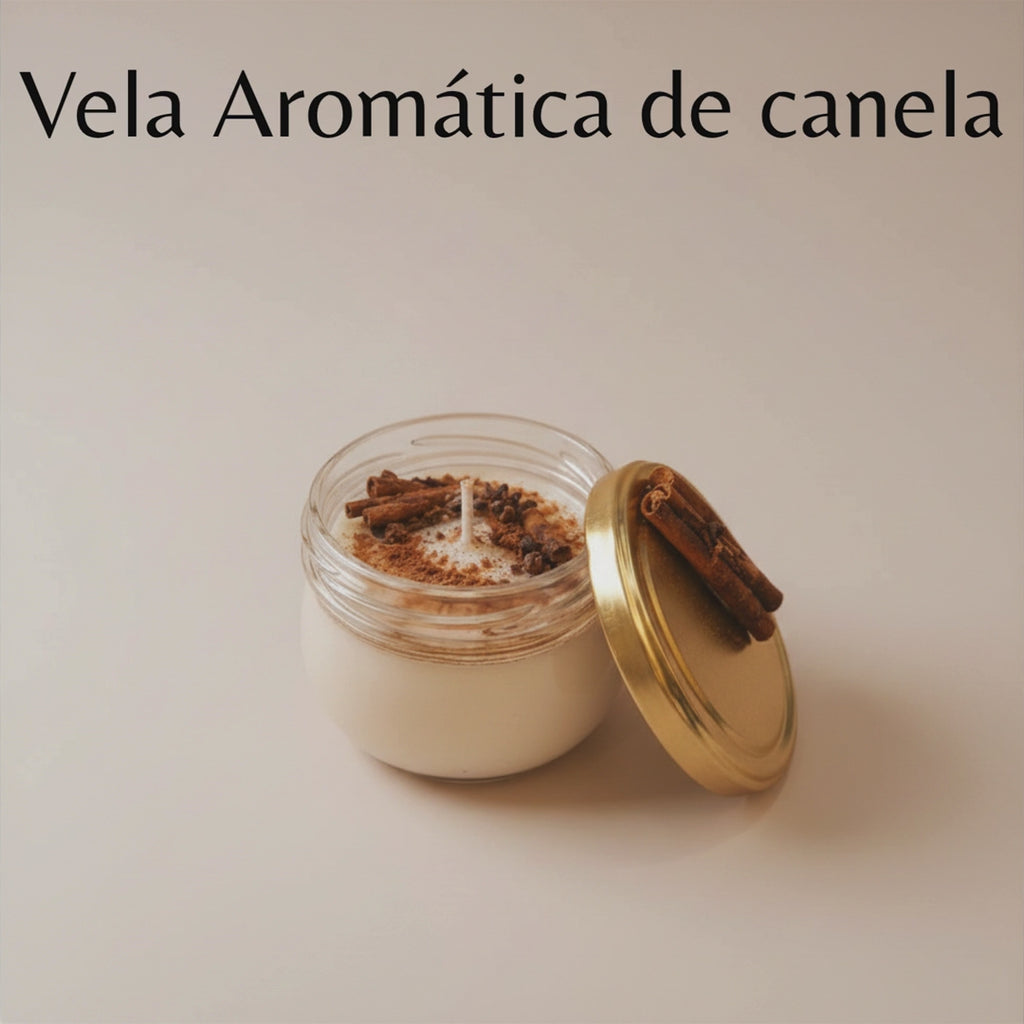 Vela Aromática De  Canela Y Manzana
