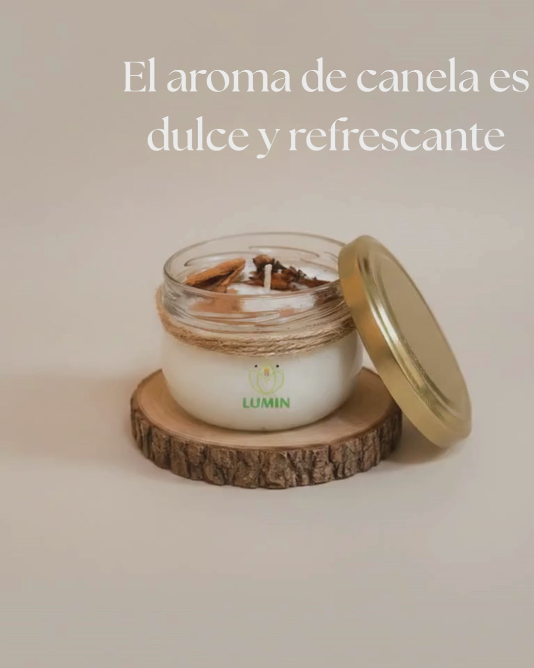 Vela Aromática De  Canela Y Manzana