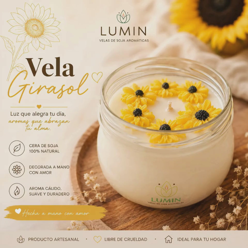 Vela Aromática De Girasol